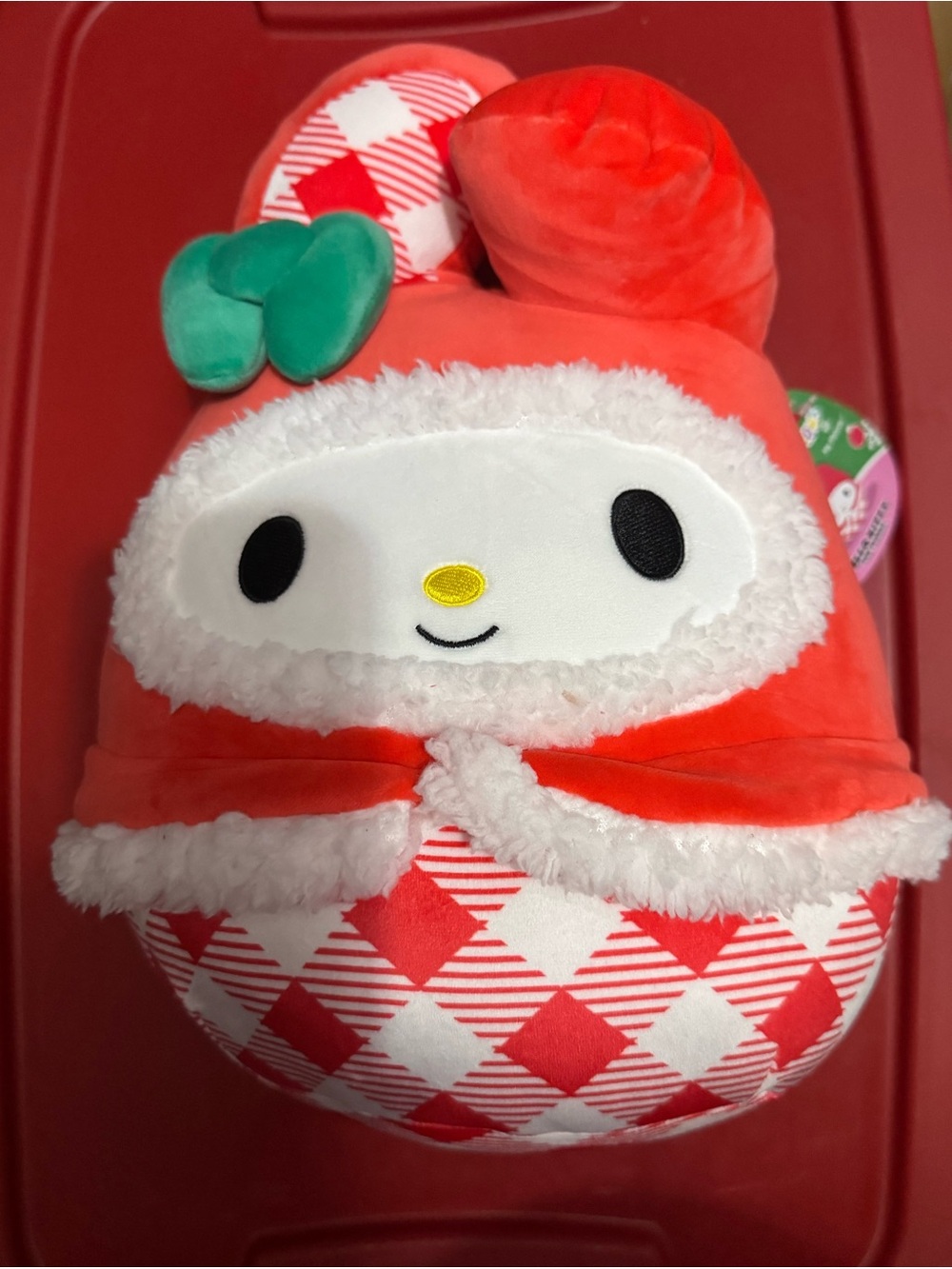 Squishmallows Red White Green Plush